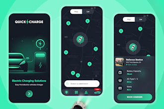 develop ev charging app, finder app, tracking app, power bank app