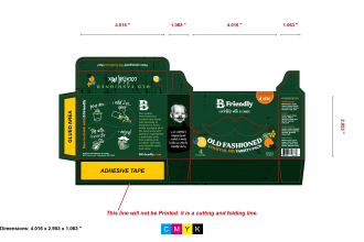 create packaging label print ready file dieline design