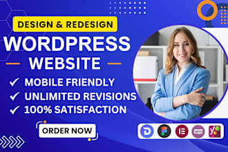 do design, redesign, create, copy, clone, build, fix or revamp wordpress website
