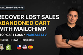 setup mailchimp in shopify integration and setup email flows
