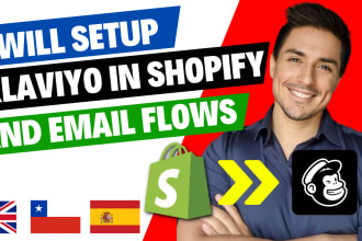 setup mailchimp in shopify integration and setup email flows