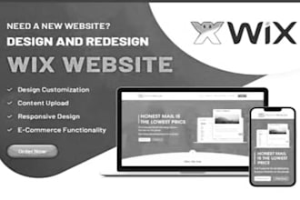 do wix website development or redesign wix website and convert web to wix web