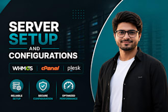 setup and configure whmcs, cpanel, and plesk server