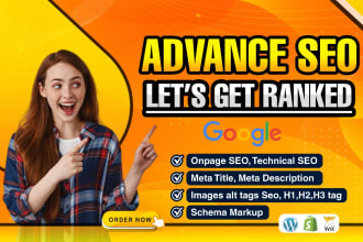 optimize website SEO on wordpress, shopify, wix, squarespace and godaddy