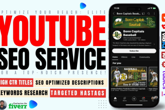 optimize your youtube channel, video SEO as growth manager