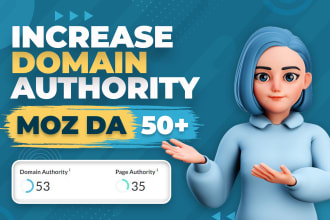 increase domain authority moz da 50 plus with expert seo service