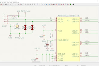 do schematic design, bom, help in verilog coding, custom symbol in kicad