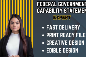 write winning government contract capability statement, bid proposal, rfp,rfq
