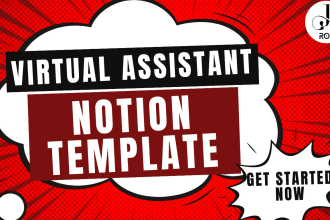 build aesthetic notion template, monday crm, virtual assistant consultant