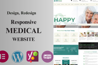 develop medical healthcare dentist clinic wordpress website