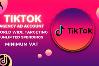 create approve tiktok agency account, setup tiktok ads account, for tiktok