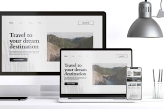 do create awesome modern landing page and front end solution