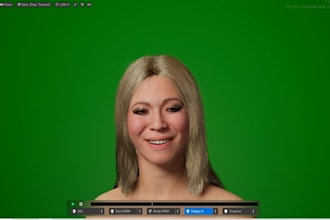create 3d metahuman character for ai influencers on instagram, twitter, tiktok