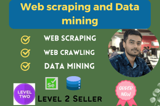 do web scraping and mining using python