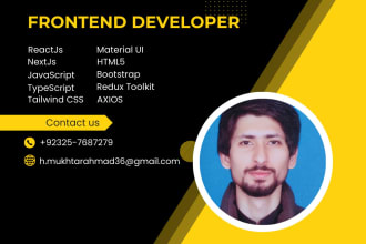 be web developer in bootstrap shadcn chakra material daisy UI and dashboard