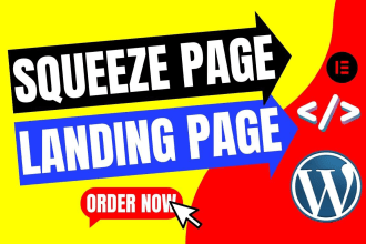 design a responsive landing page, sales page, squeeze page, or optin page