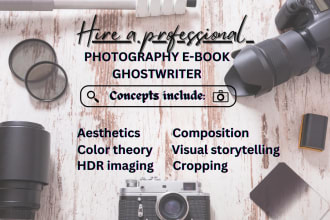 ghostwrite your photography food photography ebook