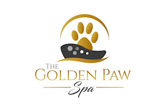 do modern custom dog grooming logo design with new concept
