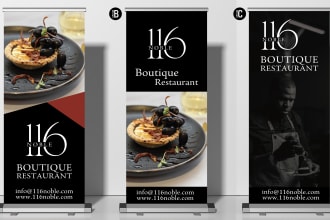 design retractable banner, roll up banner for your event