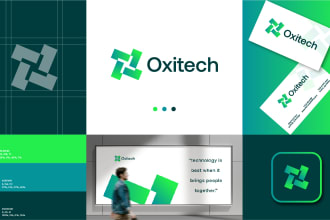 design modern minimalist logo and brand style guide