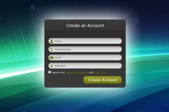 create a responsive form with validation