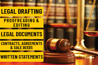 draft, proofread and edit any type of legal documents