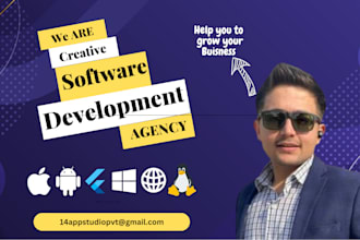 develop crossplatform app using flutter, firebase and backendapis