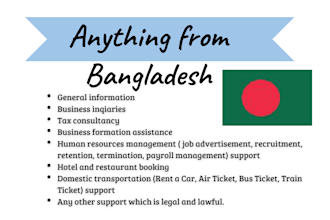provide necessary support from bangladesh
