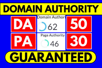 increase moz da domain authority 50 plus increase da pa ahrefs dr tf cf