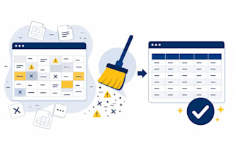 do data cleaning, deduplication and data validation