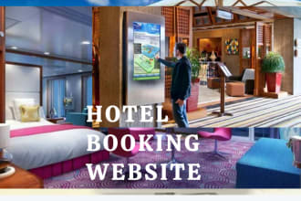 build hotel booking website with online booking system functions