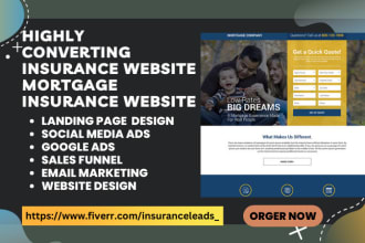 design insurance website health insurance website mortgage insurance lead funnel
