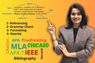 do apa, mla, chicago, ieee, harvard referencing, citation editing, proofreading