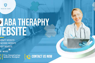 create aba therapy website, mental health, psychiatrist, yoga wellnes website