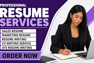 design ats friendly sales resume, marketing resume and CV writing