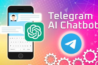 develop a gpt ai telegram chatbot trained with your data