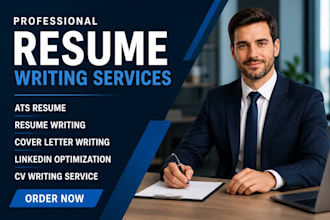 write a professional ats friendly resume, cover letter and linkedin optimization