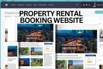 build property management, rental booking, vacation rental booking website