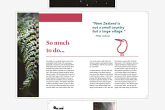 custom design a layout for your brochure or magazine