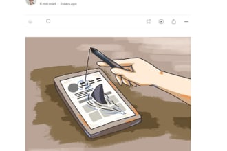 draw a unique illustration for article, journal, editorial