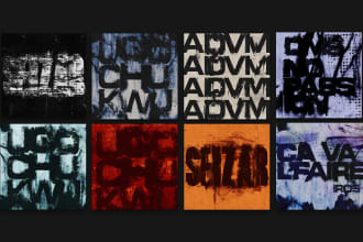 design typographic album or single cover art