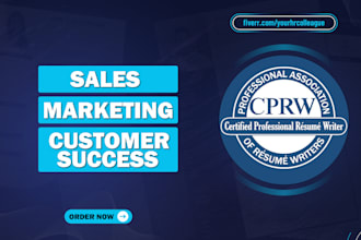 write a sales, marketing, bd, or customer success resume
