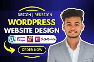 design and redesign a professional wordpress website with elementor