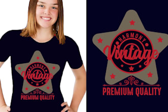 do custom t shirt design new vintage design and trendy  t shirt design