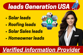 generate solar leads, homeowner leads, roofing leads for you
