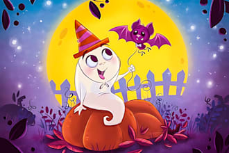 children storybook illustration and children storybook illustration