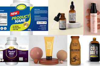 design  candle label, candle logo and product label packinging for you