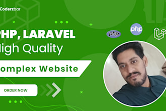 design and develop complex laravel and PHP based website