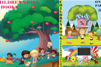 draw unique childrens book art and custom illustrations for kids