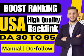 provide high quality mix USA backlinks for batter ranking